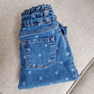 Mini Boden Frill Top Jeans in Daisy Print